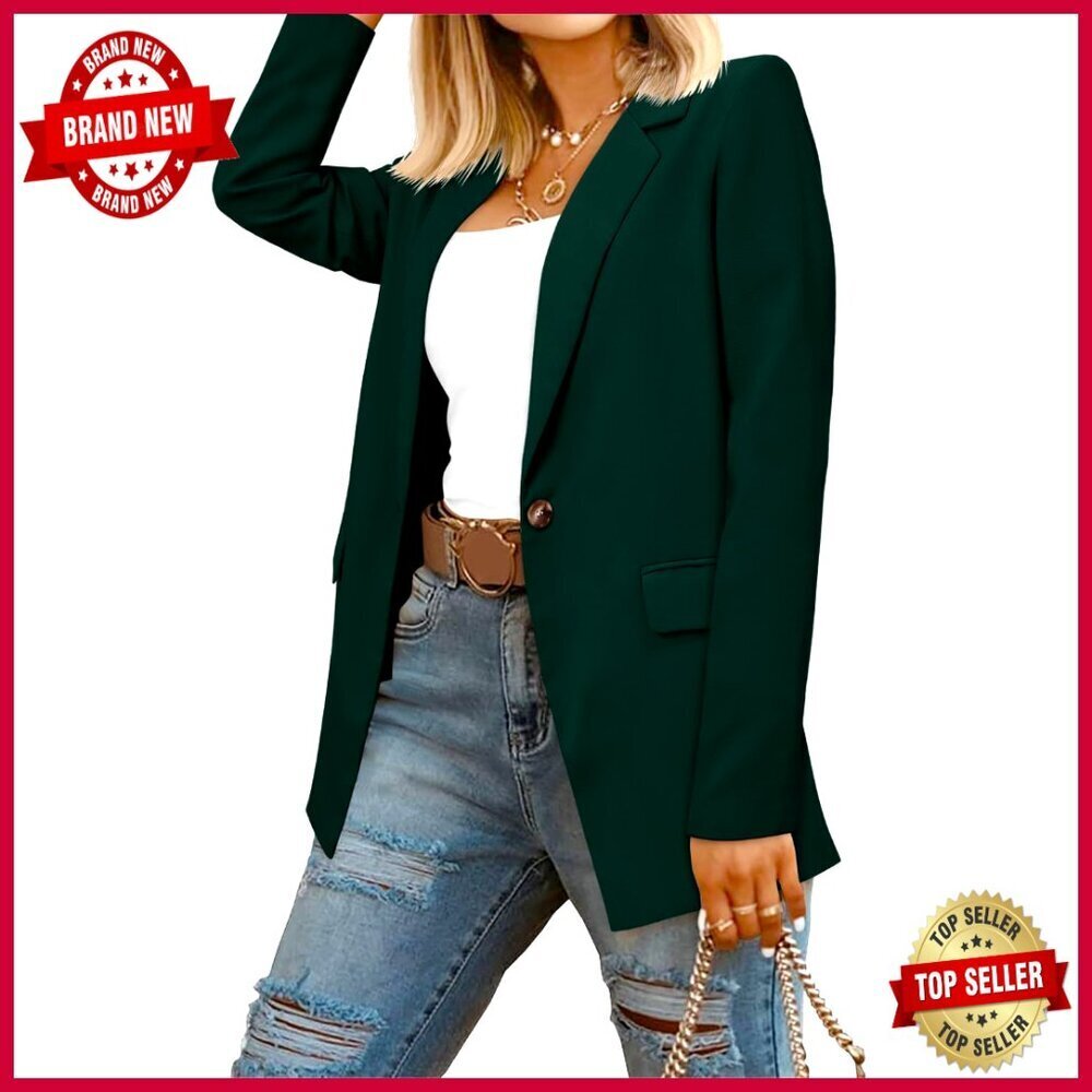 Regular Fit Blazer with Lined Pockets for Business Casual Wear